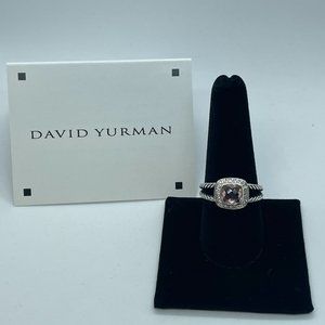 David Yurman Morganite Petite Albion RIng Size 5